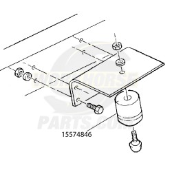 15574846  -  Bumper - Rear Axle